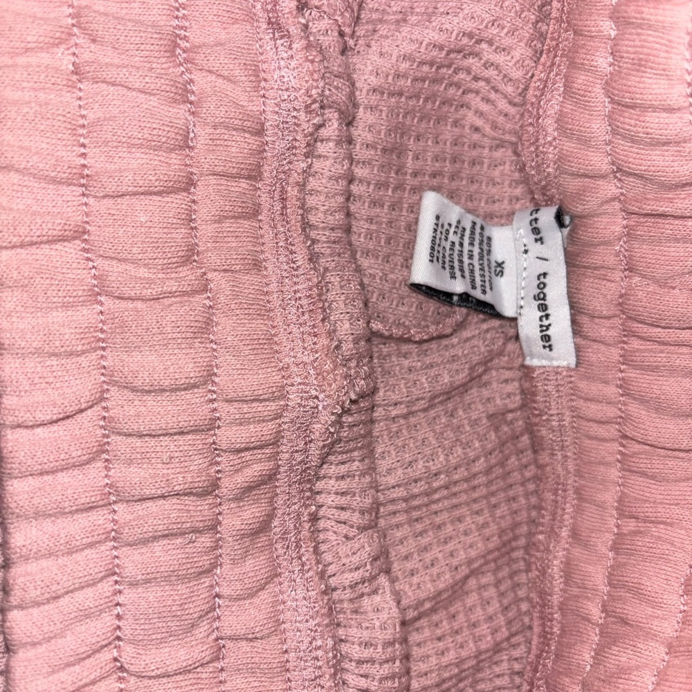 (107) Together Pink Textured Jacket - Picture 4 of 6